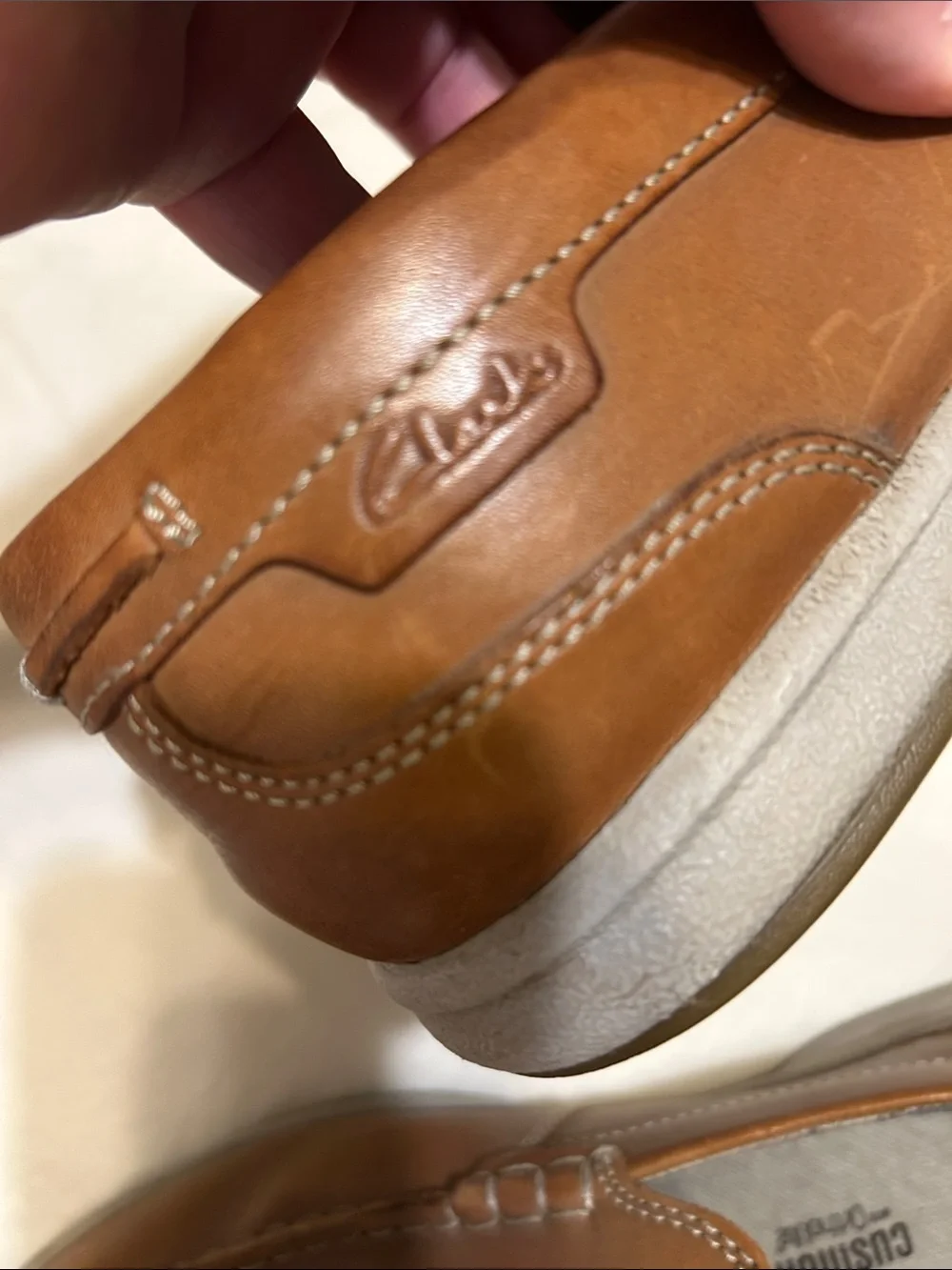 Men's Slip-On Leather Loafers - Brown